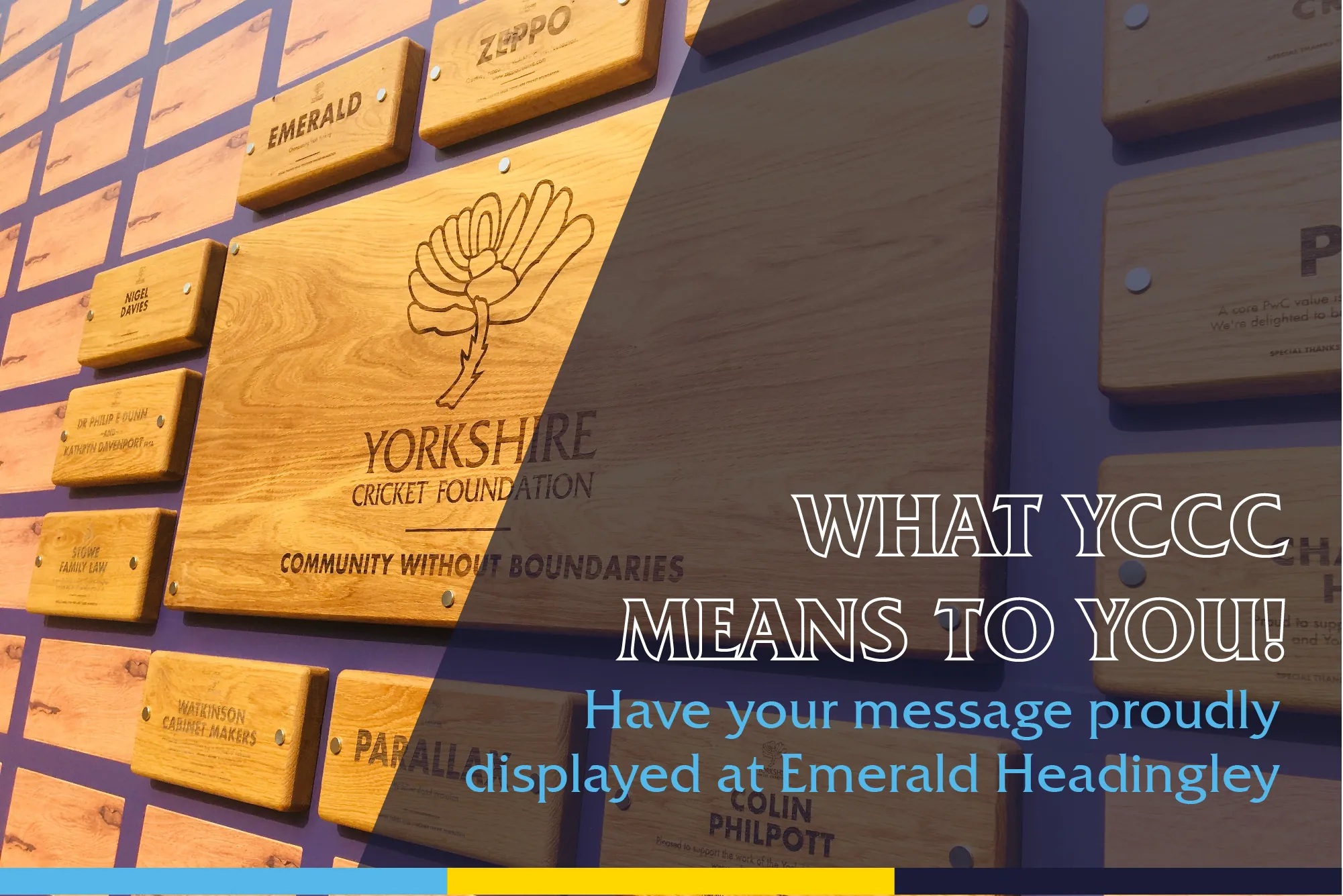 COMPETITION: YCF Century Club Wall - Yorkshire County Cricket Club