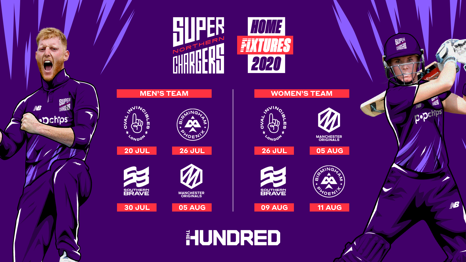 The Hundred Fixtures Unveiled Northern Superchargers Yorkshire