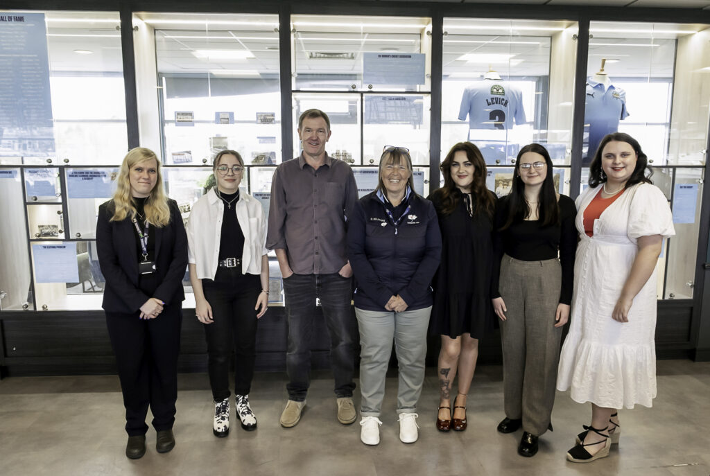 Pictured, Yorkshire Cricket unveils new exhibition celebrating women’s cricket in partnership with The University of Huddersfield.