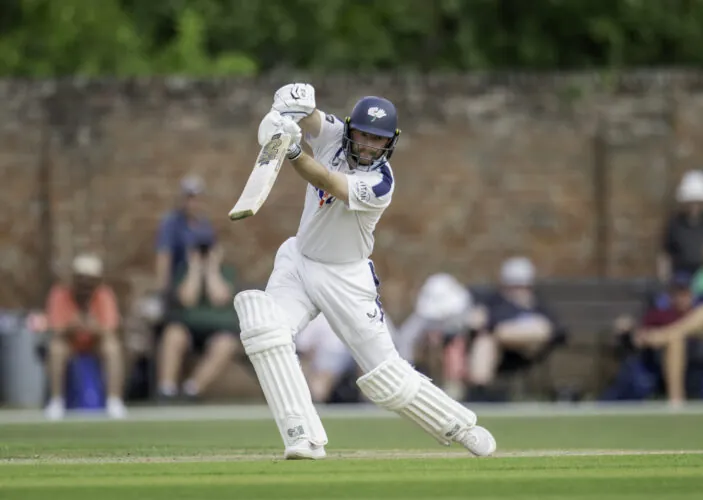 Adam Lyth portrait in Official Yorkshire player-directory playing image