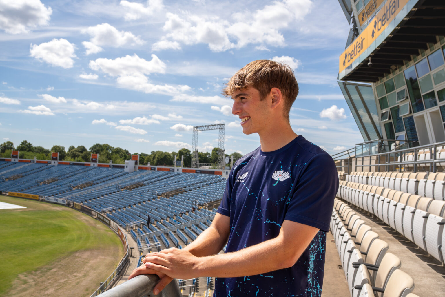 Will Bennison portrait in Official Yorkshire player-directory playing image