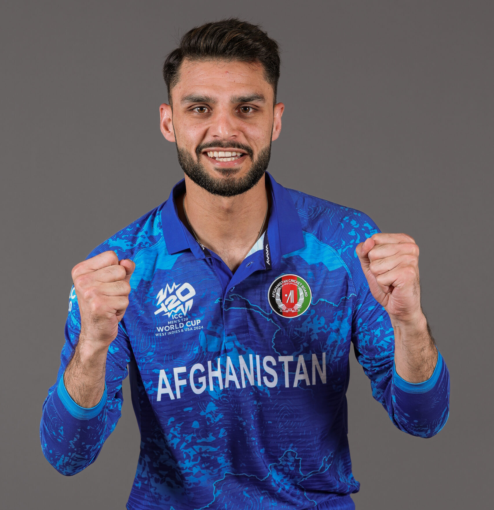 Naveen-ul-Haq portrait in Official Yorkshire player-directory playing image