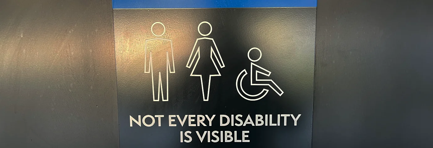 Not every disability is visible sign at headingley