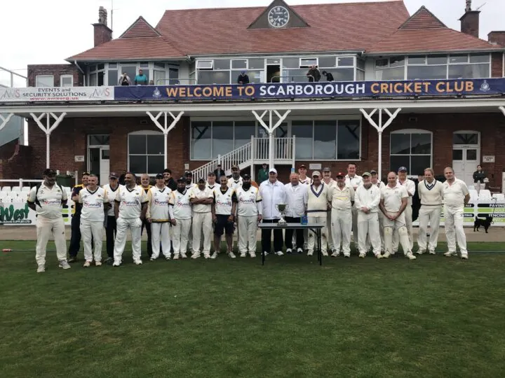 The Grey Fox Trophy finalists pose for a photo at Scarborough CC