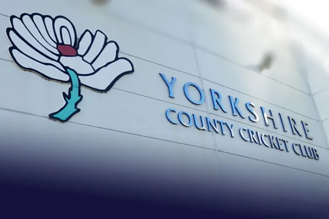 Yorkshire County Cricket Club sign at Headingley