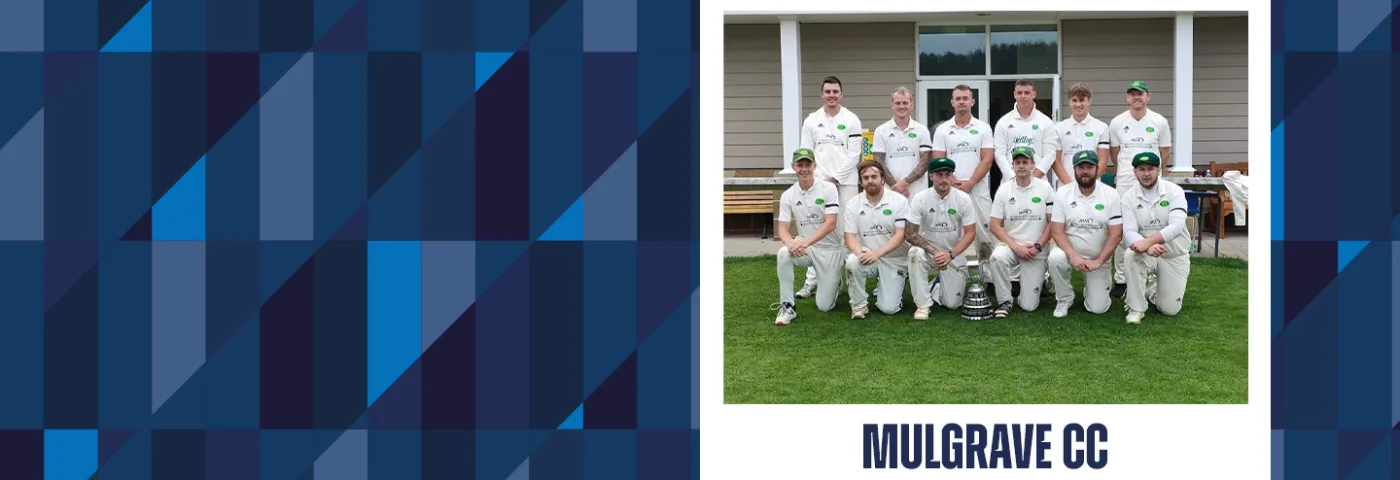Team photo of Mulgrave CC in a polaroid.