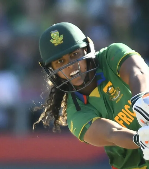Chloe Tryon batting for South Africa