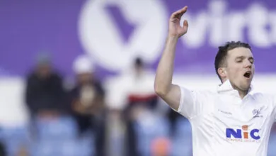 Matt Milnes day two v Leicestershire