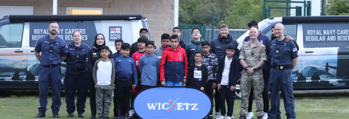 Pictured young people taking part in weekly Wicketz sessions across our three established hub locations; Trinity Academy Leeds, Grange Interlink and Karmand Community Centre.