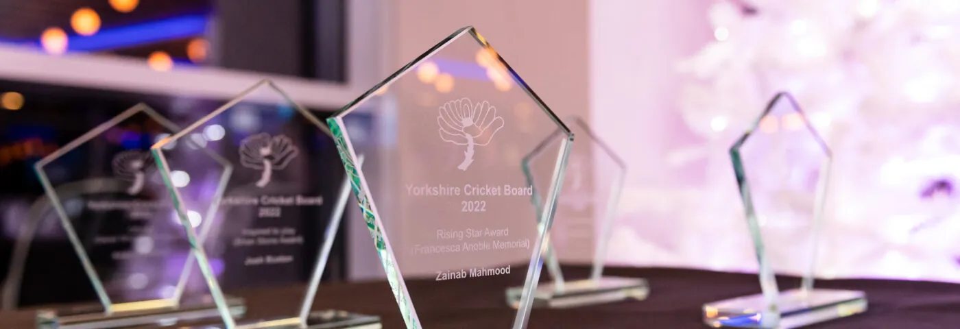 Trophies at the YCB grassroots awards