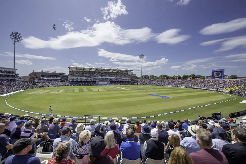 A panoramic view of Headingley during the 2023 Ashes Test Match
