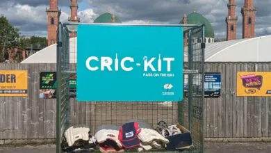 A new Cric-Kit donation hub at Park Avenue Bradford.
