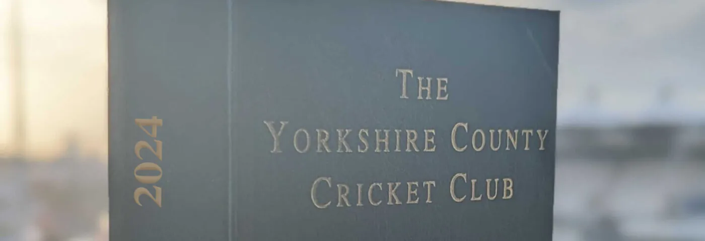 A copy of the 2024 yearbook pictured at Headingley