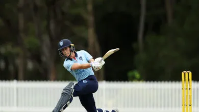 Pictured Erin Burns playing for New South Wales batting during the WNCL match between New South Wales and South Australia at Cricket Central, on February 15, 2024, in Sydney, Australia. (Photo by Matt King/Getty Images)