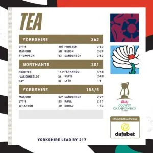 Tea 3 Northants