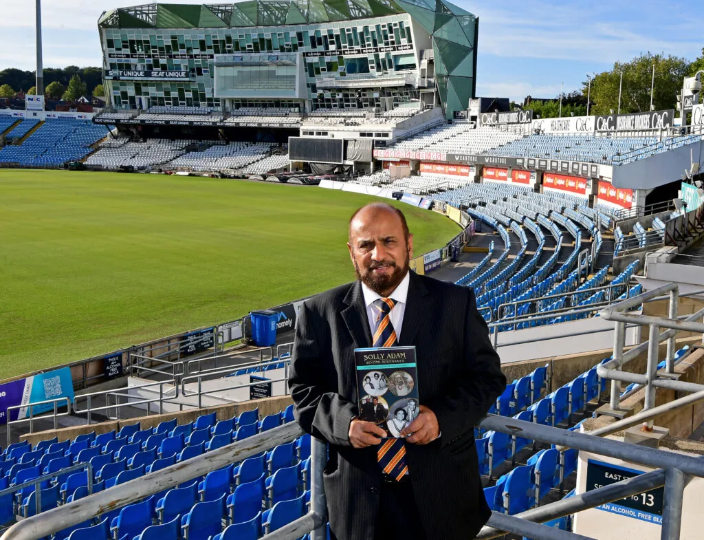 Solly Adam celebrates his book launch at Headingley.