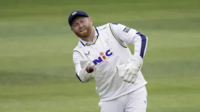 Jonny Bairstow in the field for Yorkshire