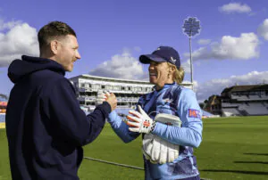 Rich Pyrah and Lauren Winfield-Hill 