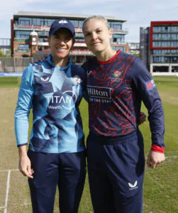 Lauren Winfield-Hill and Ellie Threlkeld